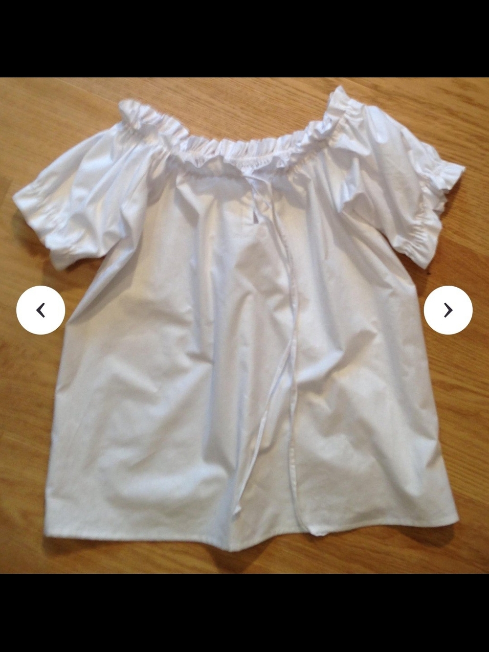 Beautiful Handmade Cotton Ruched Peasant Top